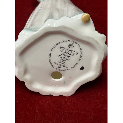 7 - Royal Doulton bone china figurine HN4308 “Classics Happy Birthday 2001” by Nada M Padley.