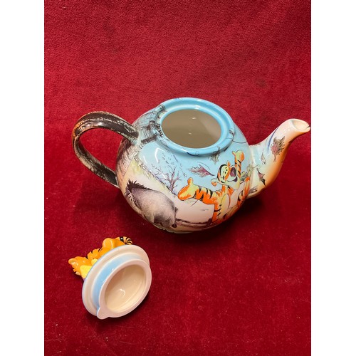 45 - Disney Showcase Winnie the Pooh teapot with Tigger finial to the lid