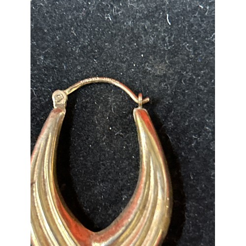 36 - Scrap gold - earring (1.7 grams .375) & locket (2g unmarked)