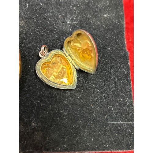 36 - Scrap gold - earring (1.7 grams .375) & locket (2g unmarked)