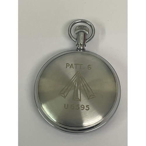 28 - A Waltham USA Admiralty pattern stopwatch pattern no 6, with broad arrow mark U6595 to back