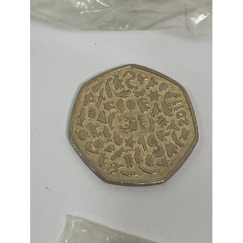 32 - 27 x collectors 50p coins inc Beatrix Potter, olympics, Battle of Hastings etc