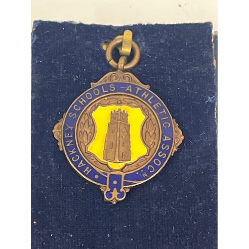 29 - Two silver and enamel medals London Sunday Football League by Toye & Co London (unmarked but likely ... 