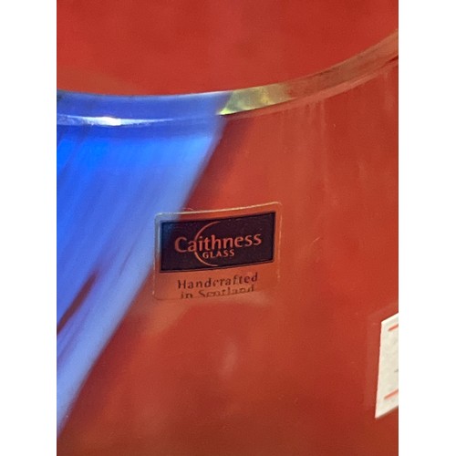 3 - Caithness Glass Scotland dolphin vase