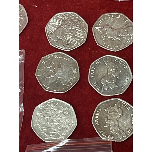 31 - 25 x collectors 50p coins including Beatrix Potter, Battle of Britain, Commonwealth Games etc