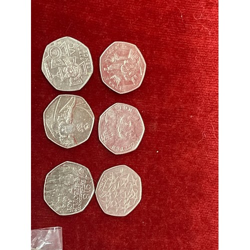 31 - 25 x collectors 50p coins including Beatrix Potter, Battle of Britain, Commonwealth Games etc