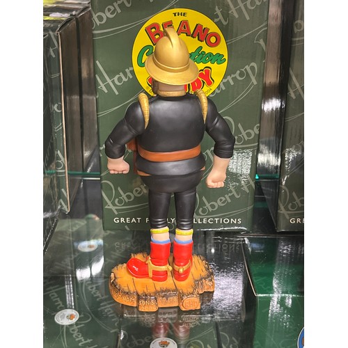 54 - Desperate Dan 'Fireman dan' figure From The Beano, Dandy Collection by Robert Harrop Designs, boxed
