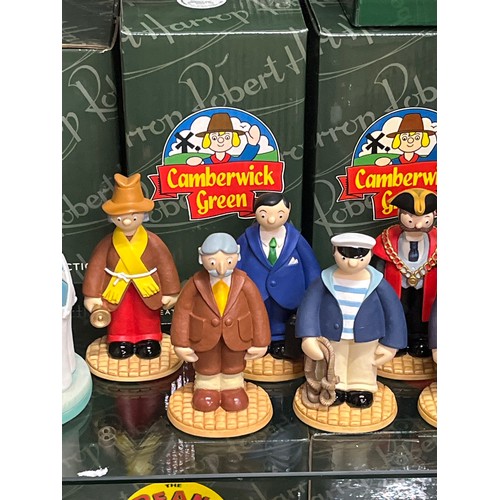 57 - 9 figures from The Camberwick Green Collection by Robert Harrop Designs, all with boxes