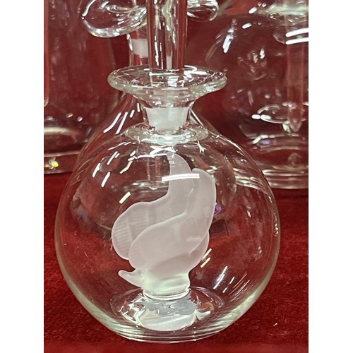 48A - Collection of 10 glass scent bottles