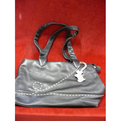 83 - Black leather Radley handbag