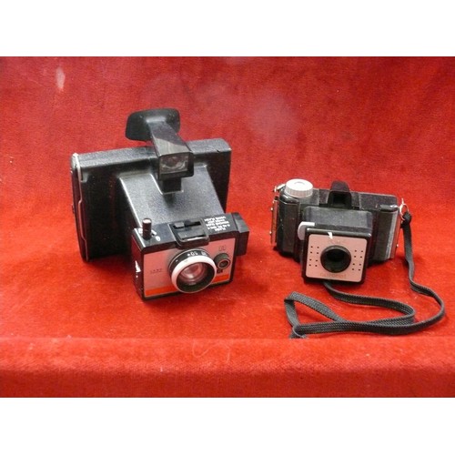 94 - Vintage Polaroid colorpack 80 camera plus a Coronet camera