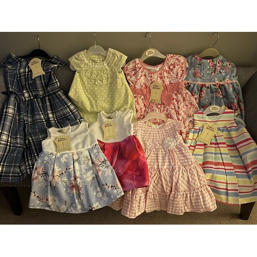 200 - Matilda’s Wardrobe - shop closure - 8 toddler/child's occasion dresses, all new with tags