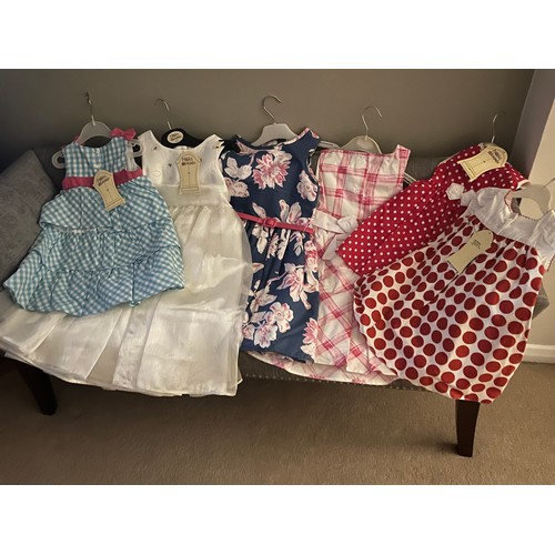 201 - Matilda’s Wardrobe - shop closure - 8 high end toddler/child's occasion dresses, all new with tags