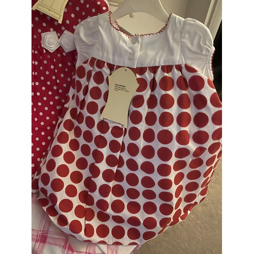 201 - Matilda’s Wardrobe - shop closure - 8 high end toddler/child's occasion dresses, all new with tags