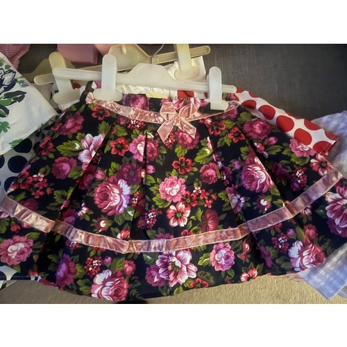 202 - Matilda’s Wardrobe- selection of  high end child/infant new with tags dresses, skirts and tops