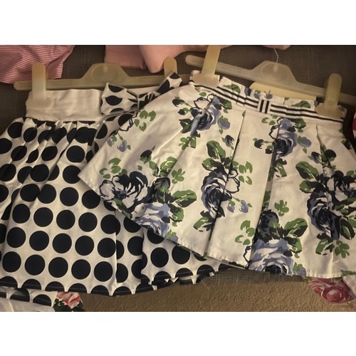 202 - Matilda’s Wardrobe- selection of  high end child/infant new with tags dresses, skirts and tops