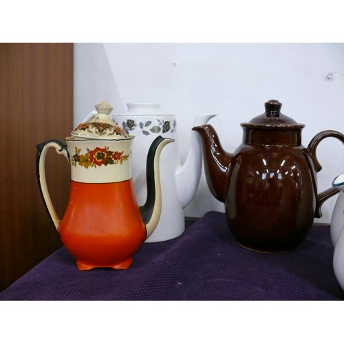 228 - Collection of vintage and antique teapots and jugs