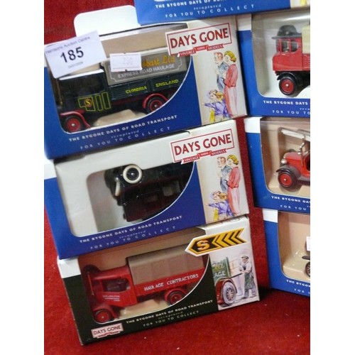185 - 7 Lledo Days Gone vehicles, all boxed