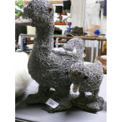 209 - Duck planter with duckling