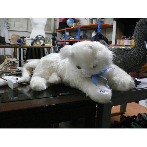 210 - Vintage white cat pyjama case