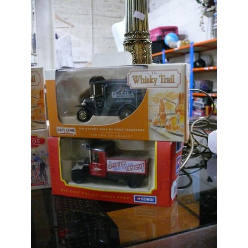 212 - 5 boxed vehicles top include whisky, chocolate and trackside models