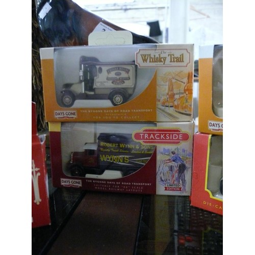 212 - 5 boxed vehicles top include whisky, chocolate and trackside models