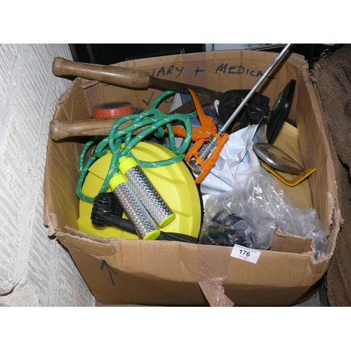 176 - Large box of tools and DIY