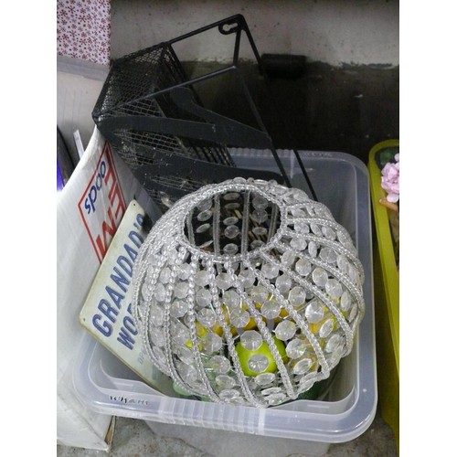 177 - 3 mixed boxes of decorative items and kitchenware