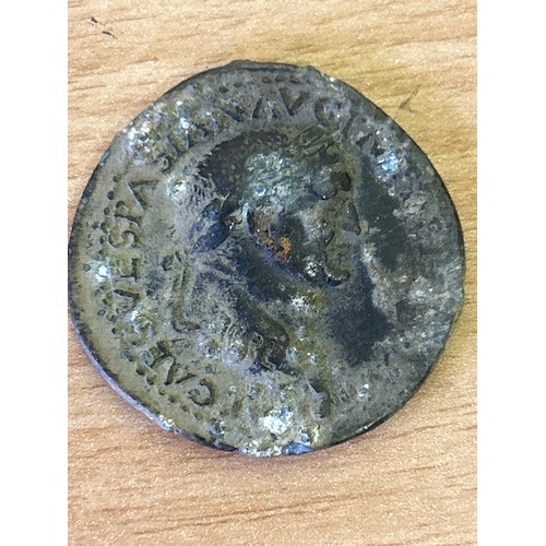 31 - Roman coin Vespasian AD 69-79. A.E Dupondius. Laureate head with Roma seated.
35mm dia, weight 19.5 ... 