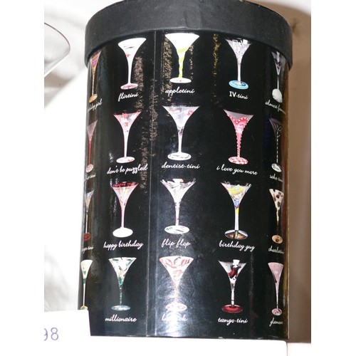 98 - Love My Martini novelty glass 