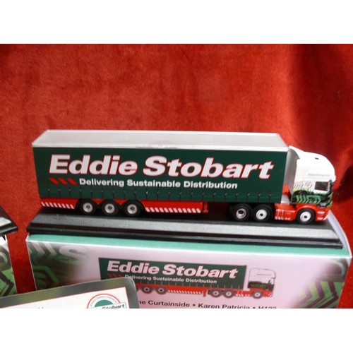 102 - 2 Eddie Stobart lorries - Scania R440 Highline Walking Floor Trailer Amelia Ella H8200 and Scania To... 
