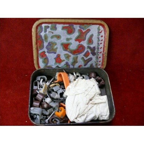 103 - 3 prisoner matchware boxes plus a hand decorated tin