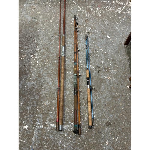 188 - 3 x 2 piece fishing rods