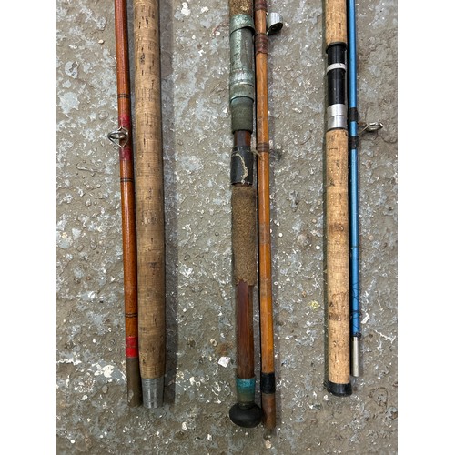 188 - 3 x 2 piece fishing rods