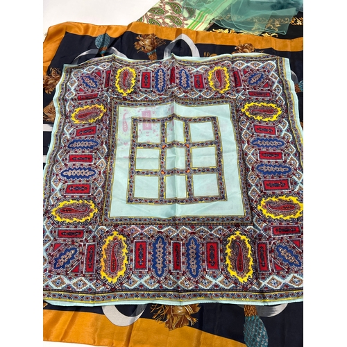 121A - Vintage ladies headscarves & neckties including  chiffon