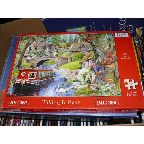 170 - Large box of games, CD's, DVD's and books
