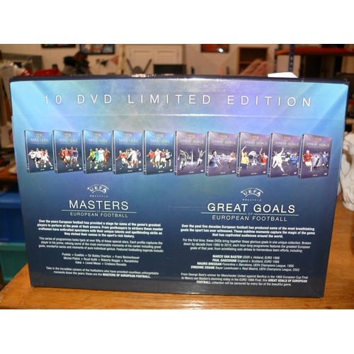 280 - UEFA The Official Football Collection 10 DVD limited edition boxset