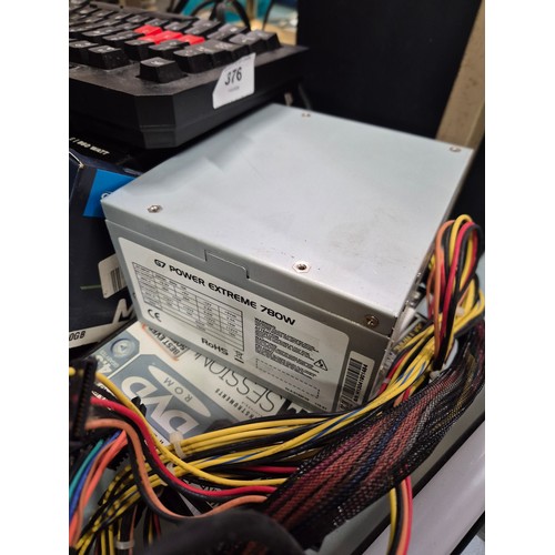 284 - Mixed computer lot to include G7 power extreme 780W PC power supply, boxed plus a Logitech G600 gami... 