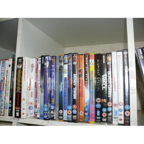 302 - 5 cubes of various DVD's, CD's and VHS
