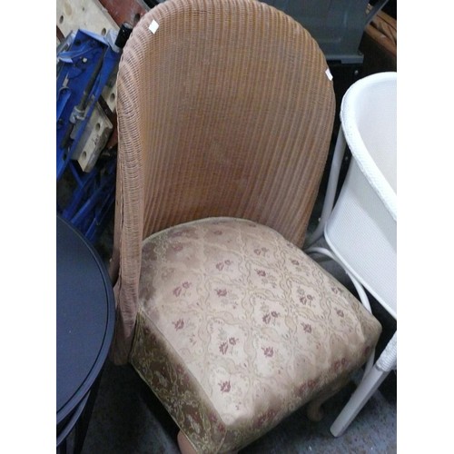 323 - 3 woven Lloyd Loom style bedroom chairs