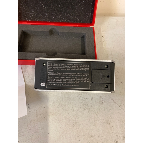 12 - SPI digital protractor, in the original fitted case with instructions.