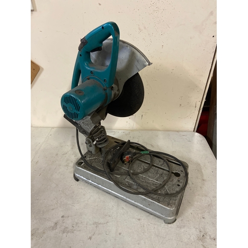 21 - Makita metal 240v cut-off saw, model 2414NB with a 355mm (14”) diameter blade.