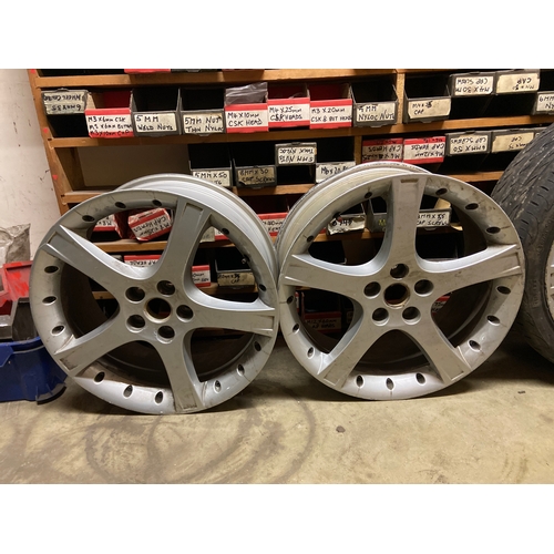 27 - Set of four Jaguar Proteus 18-inch alloy wheels, Jaguar X-Type (2001-2009 models) and also fits the ... 