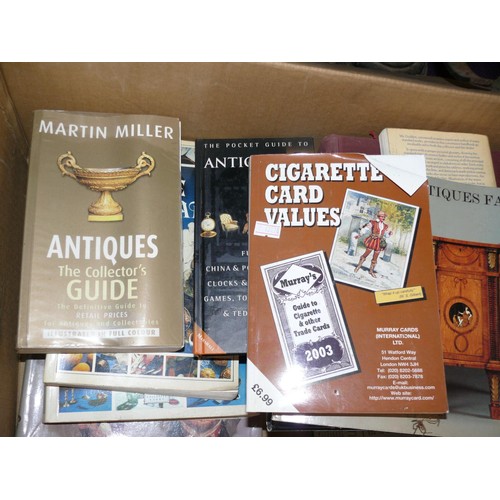 Two boxes of Antique and Collectables reference books