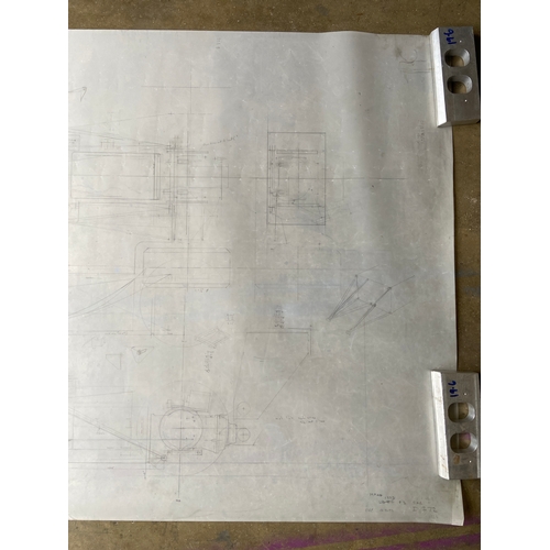 44 - Original Mike Pilbeam technical drawing - MP44 1979 F3 - Toyota engined F3 single seater race car. D... 