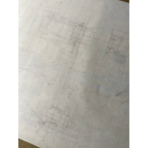 44 - Original Mike Pilbeam technical drawing - MP44 1979 F3 - Toyota engined F3 single seater race car. D... 