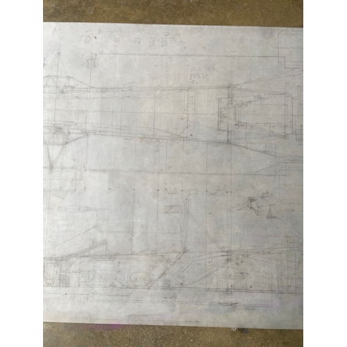45 - Original Mike Pilbeam technical drawing - MP42 F2 Car - LONG WHEELBASE F2 VERSION OF MP40 HILLCLIMB ... 