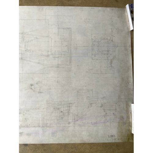 45 - Original Mike Pilbeam technical drawing - MP42 F2 Car - LONG WHEELBASE F2 VERSION OF MP40 HILLCLIMB ... 