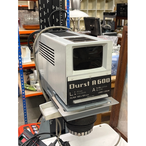 Durst A600 enlarger , Paterson enlarger timer, Durst Unicorn lense etc