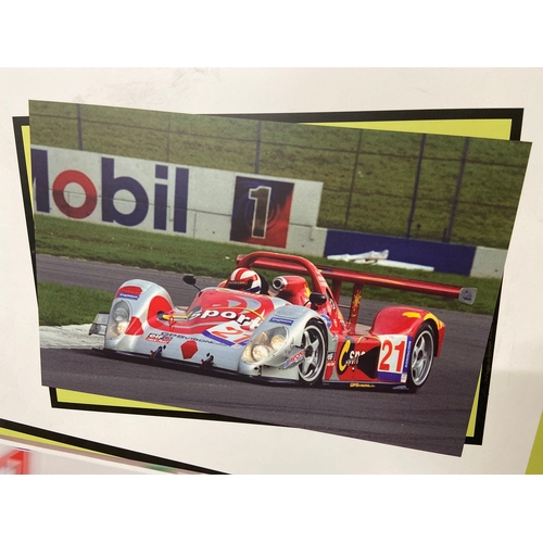 52 - Pilbeam Racing Designs Ltd promotional board - “Innovation + Excellence = The Winning Formula”. Depi... 